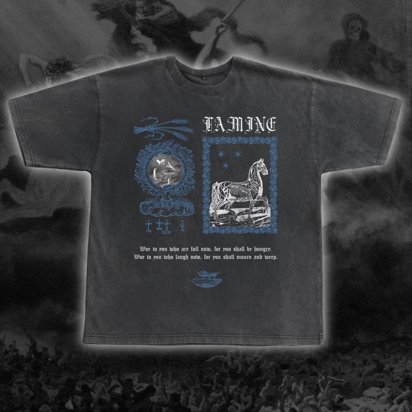 Famine Oversized Tee - The Four Horsemen