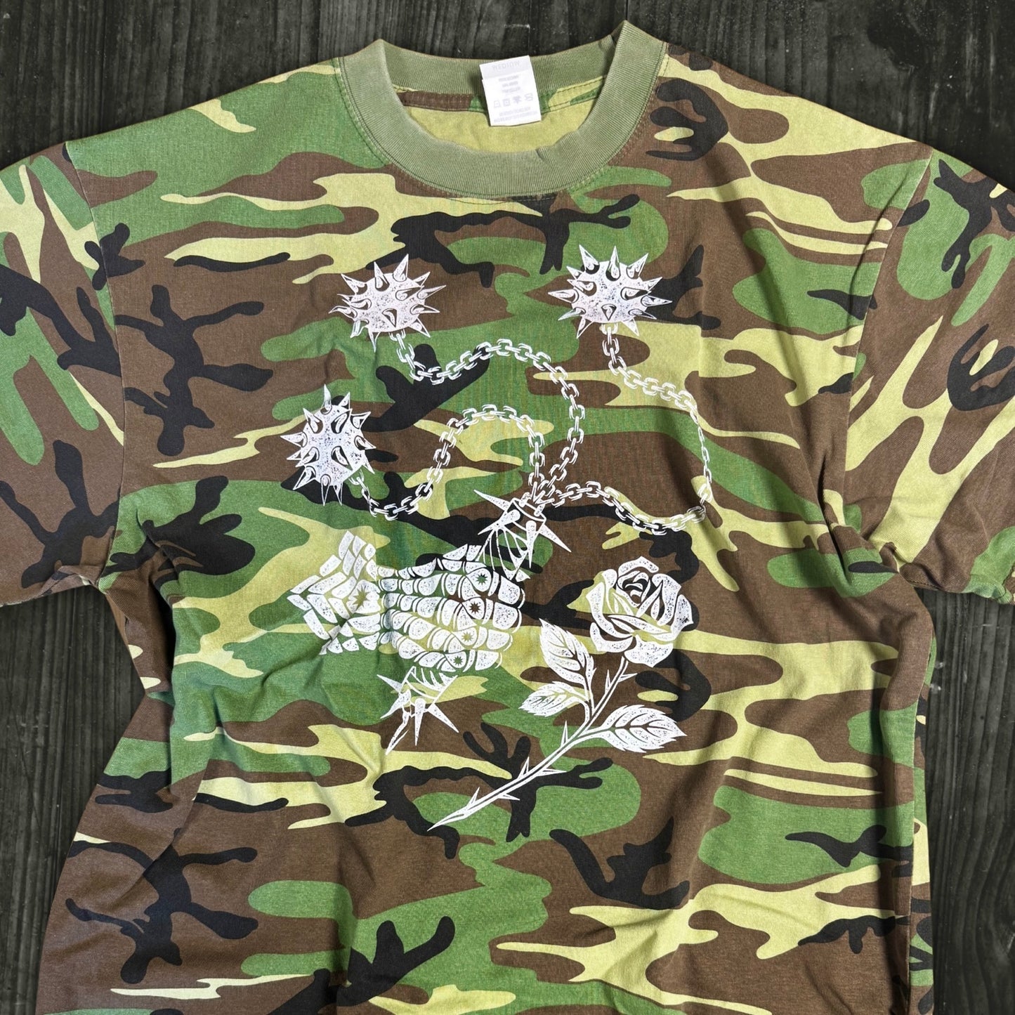 Camo Holy Rose Oversized Tee