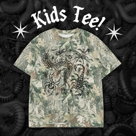 Kids Camo Bug Oversized Tee