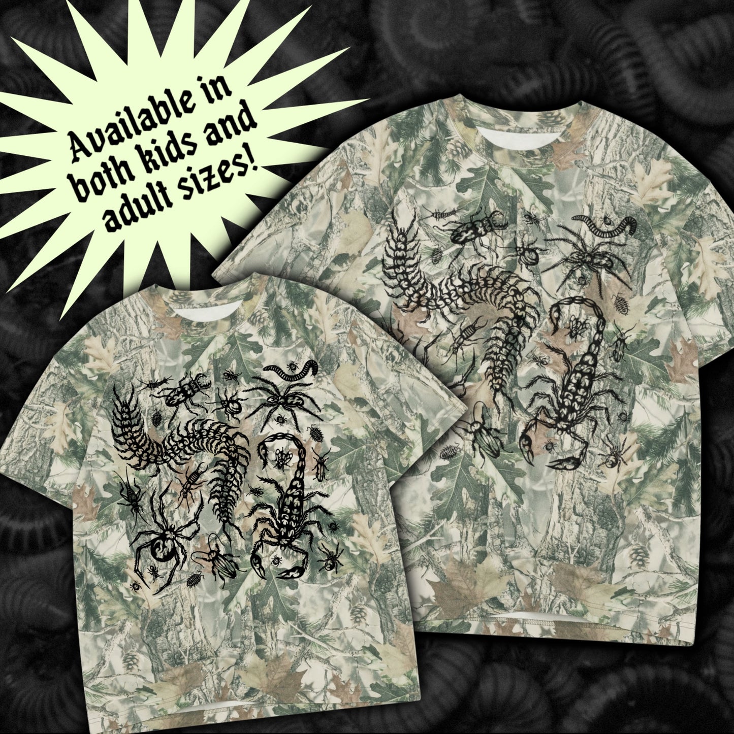 Camo Bug Oversized Tee