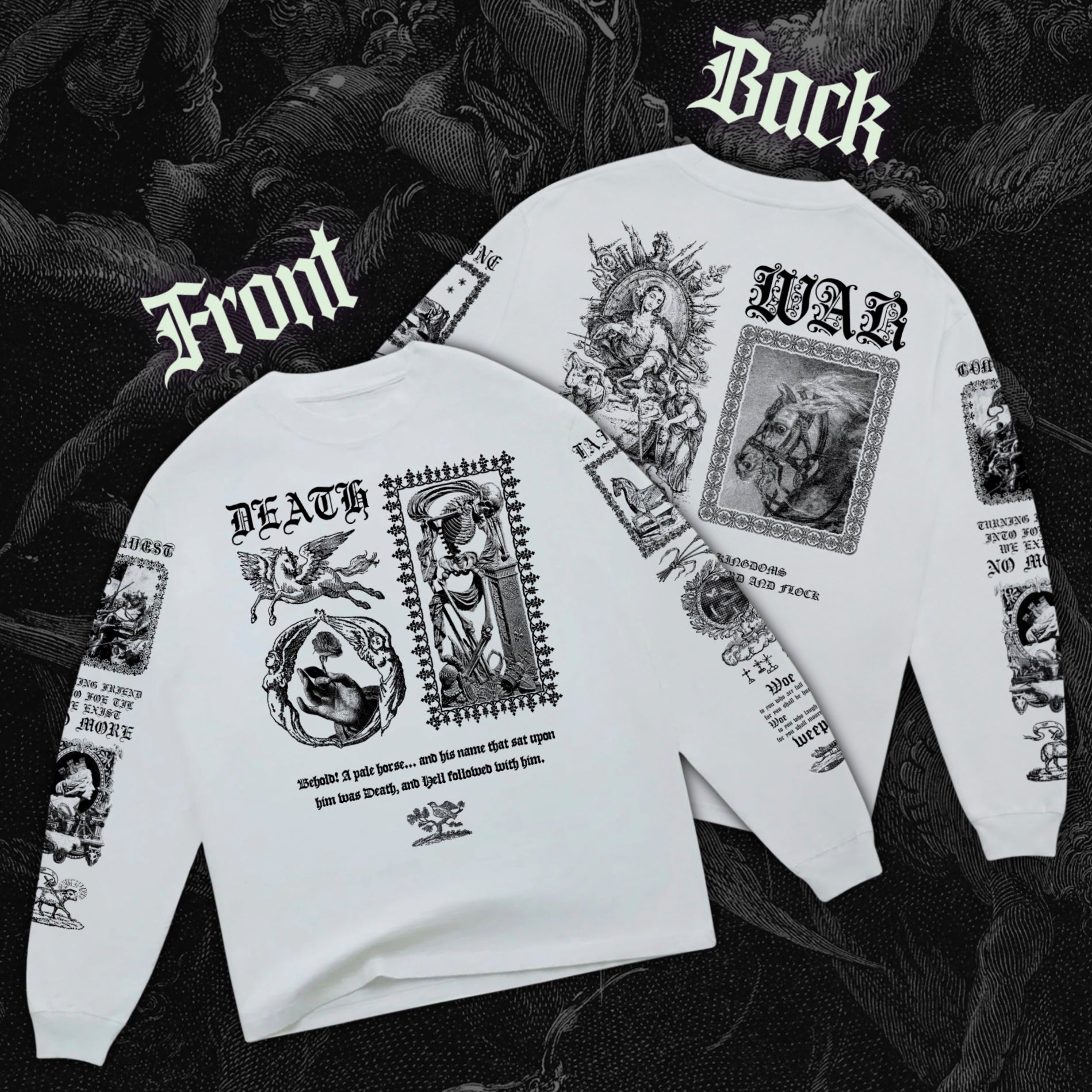 N*E様 g'morning Handwritten Long Sleeve T Apocalypse Long Sleeve – While Odin Sleeps