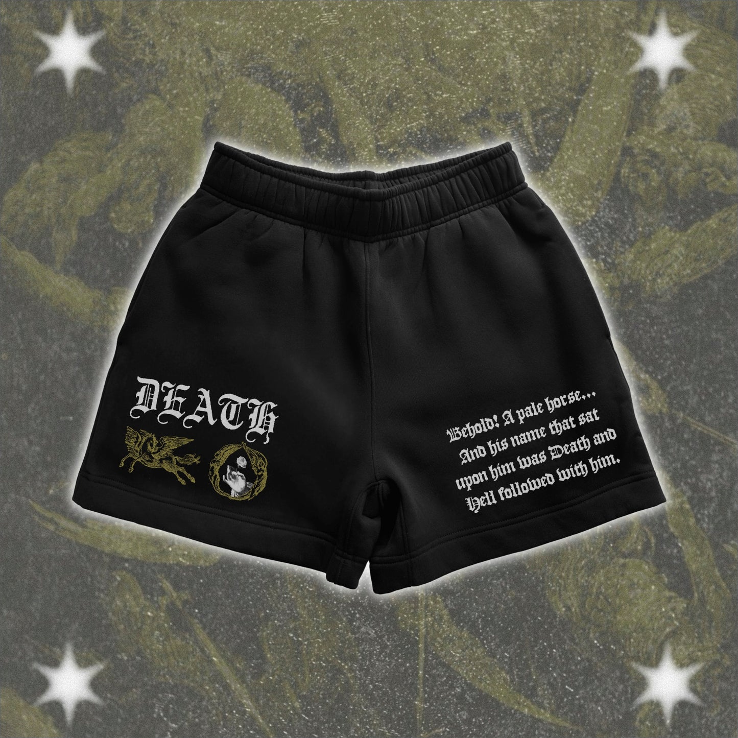 Death Relaxed Track Shorts - The Four Horsemen