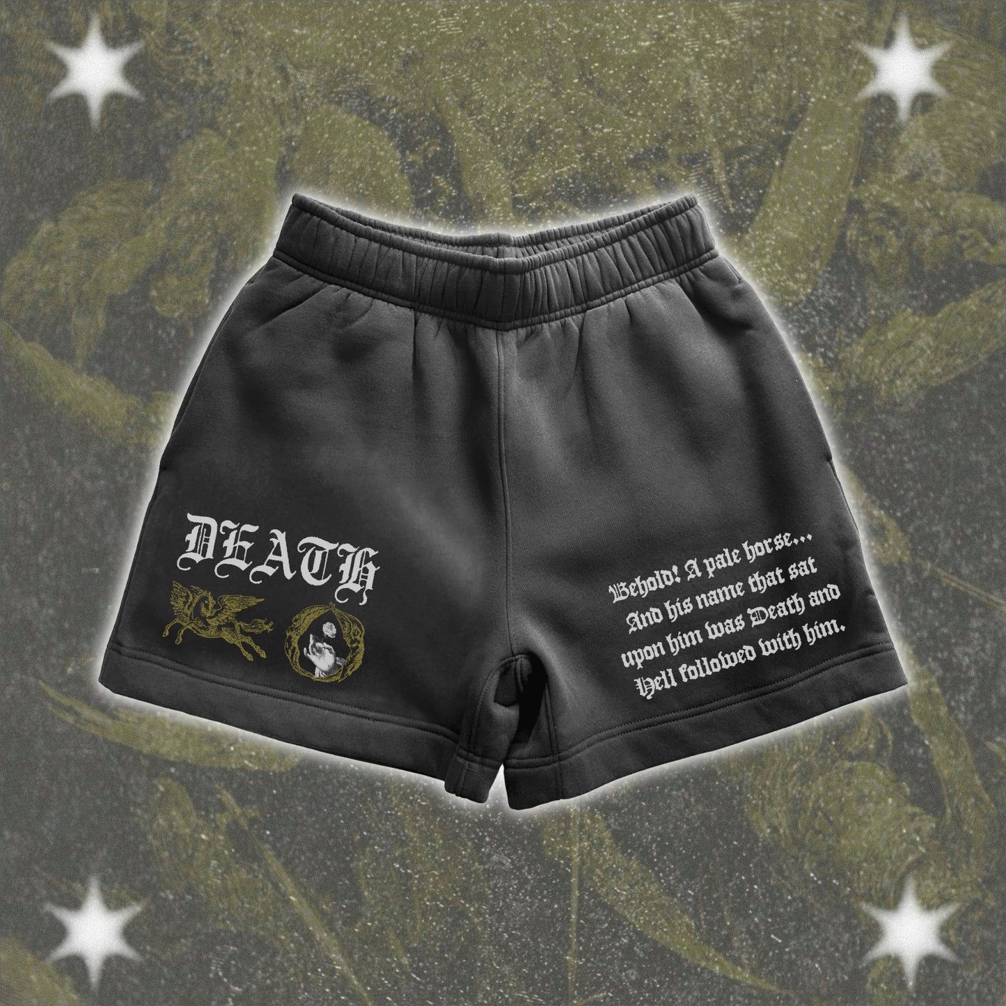 Death Relaxed Track Shorts - The Four Horsemen