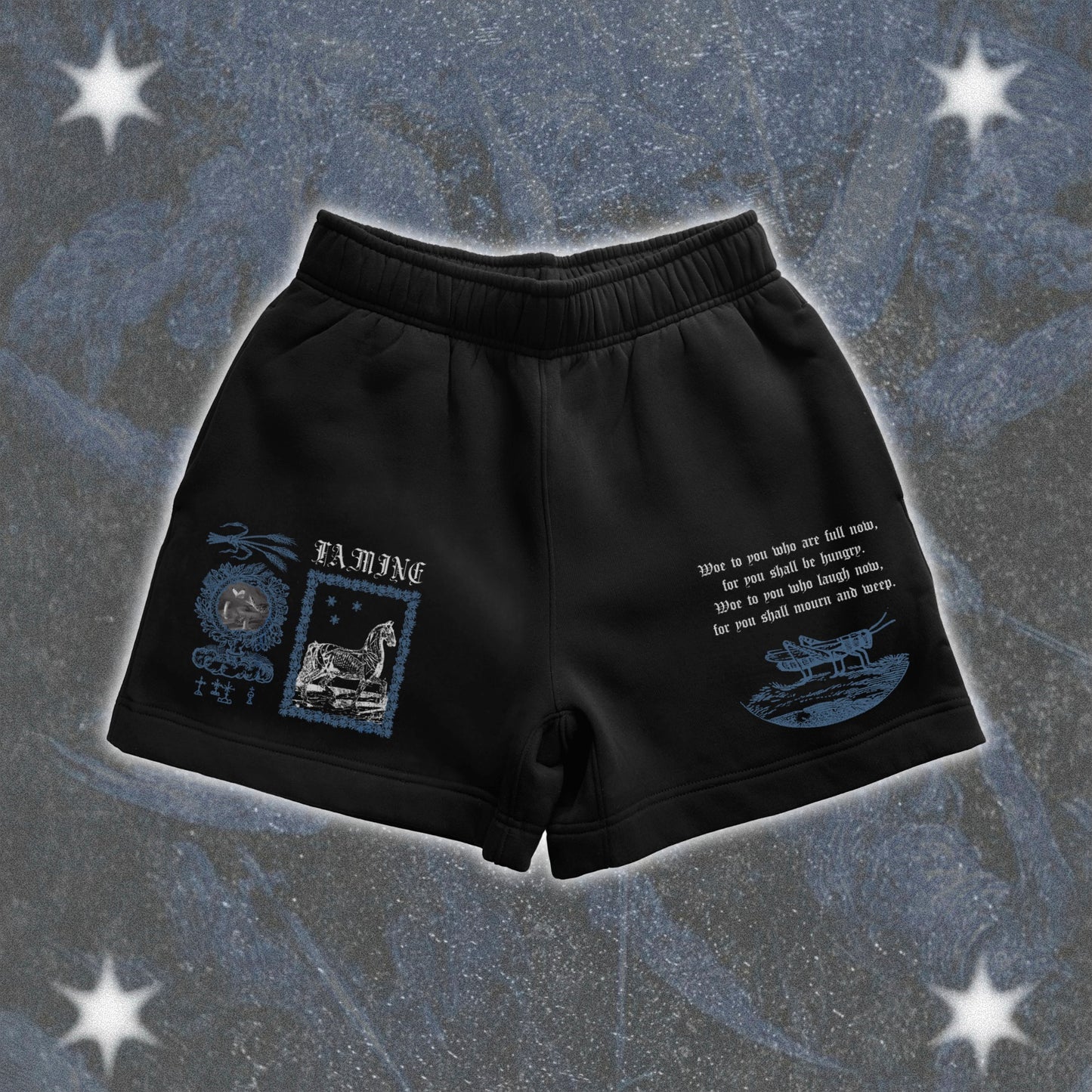 Famine Relaxed Track Shorts - The Four Horsemen