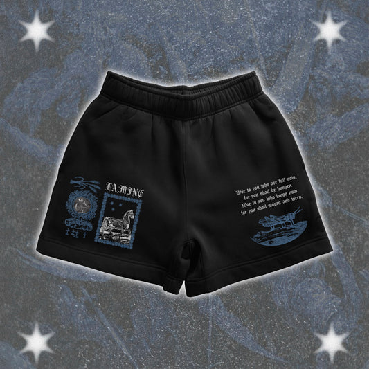 Famine Relaxed Track Shorts - The Four Horsemen