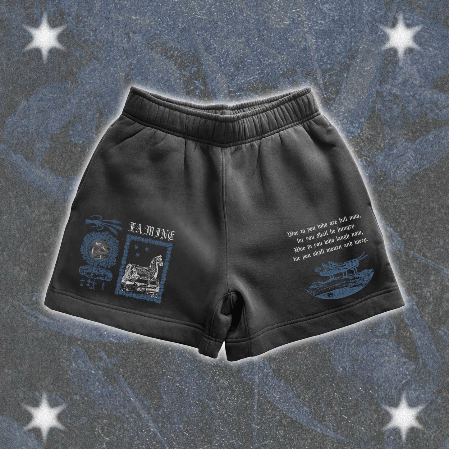Famine Relaxed Track Shorts - The Four Horsemen
