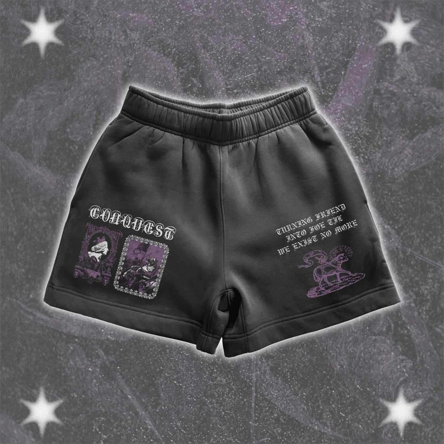 Conquest Relaxed Track Shorts - The Four Horsemen
