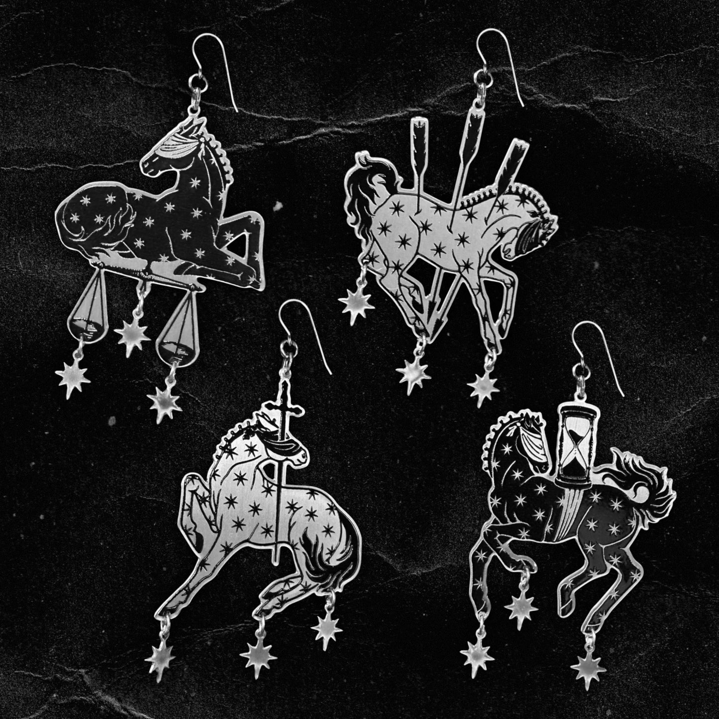 The Four Horsemen Earrings