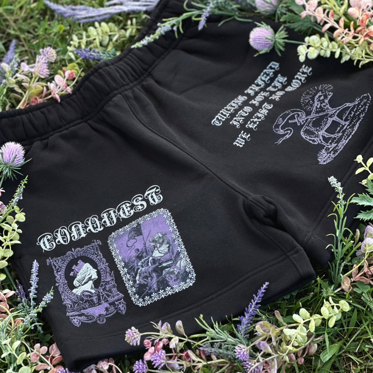 Conquest Relaxed Track Shorts - The Four Horsemen