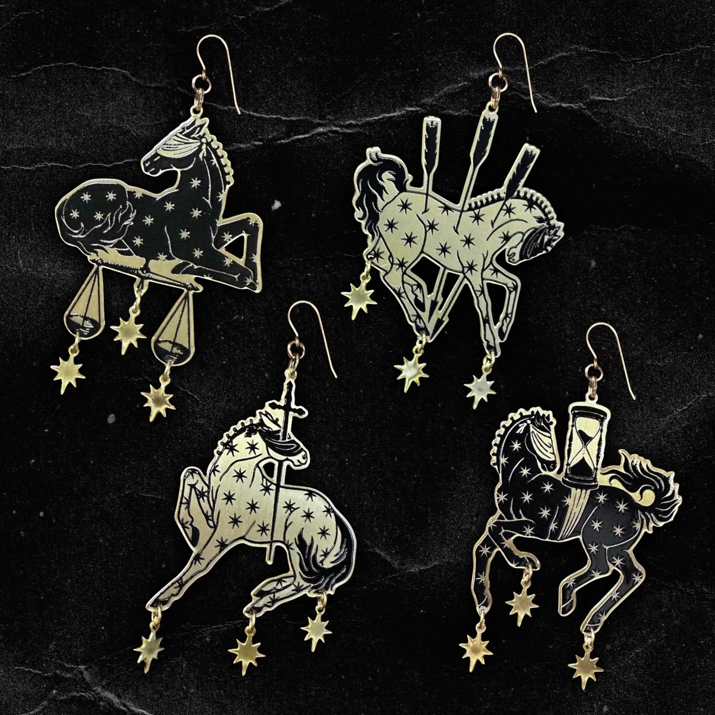 The Four Horsemen Earrings