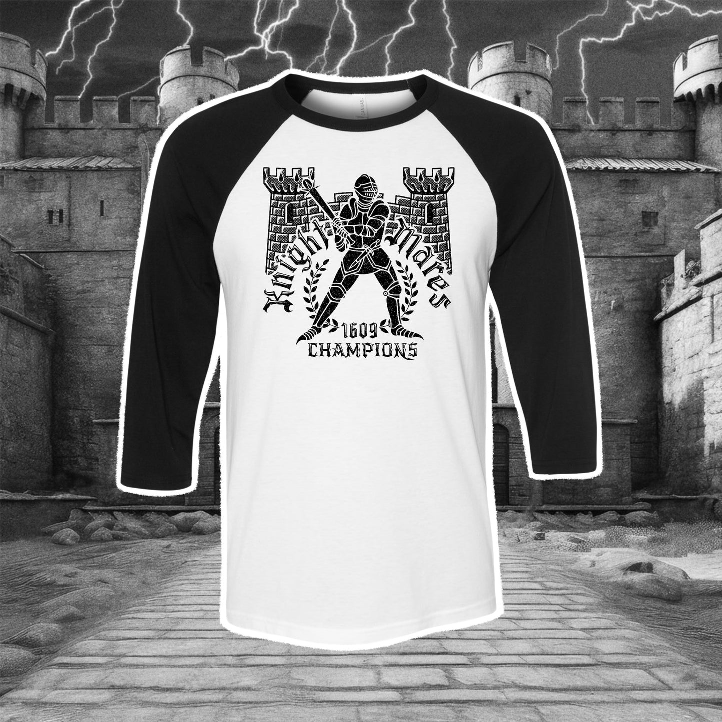 Knight Mares Baseball Tee - Apparel - While Odin Sleeps