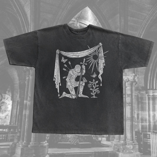 Kneeling Knight Oversized Tee