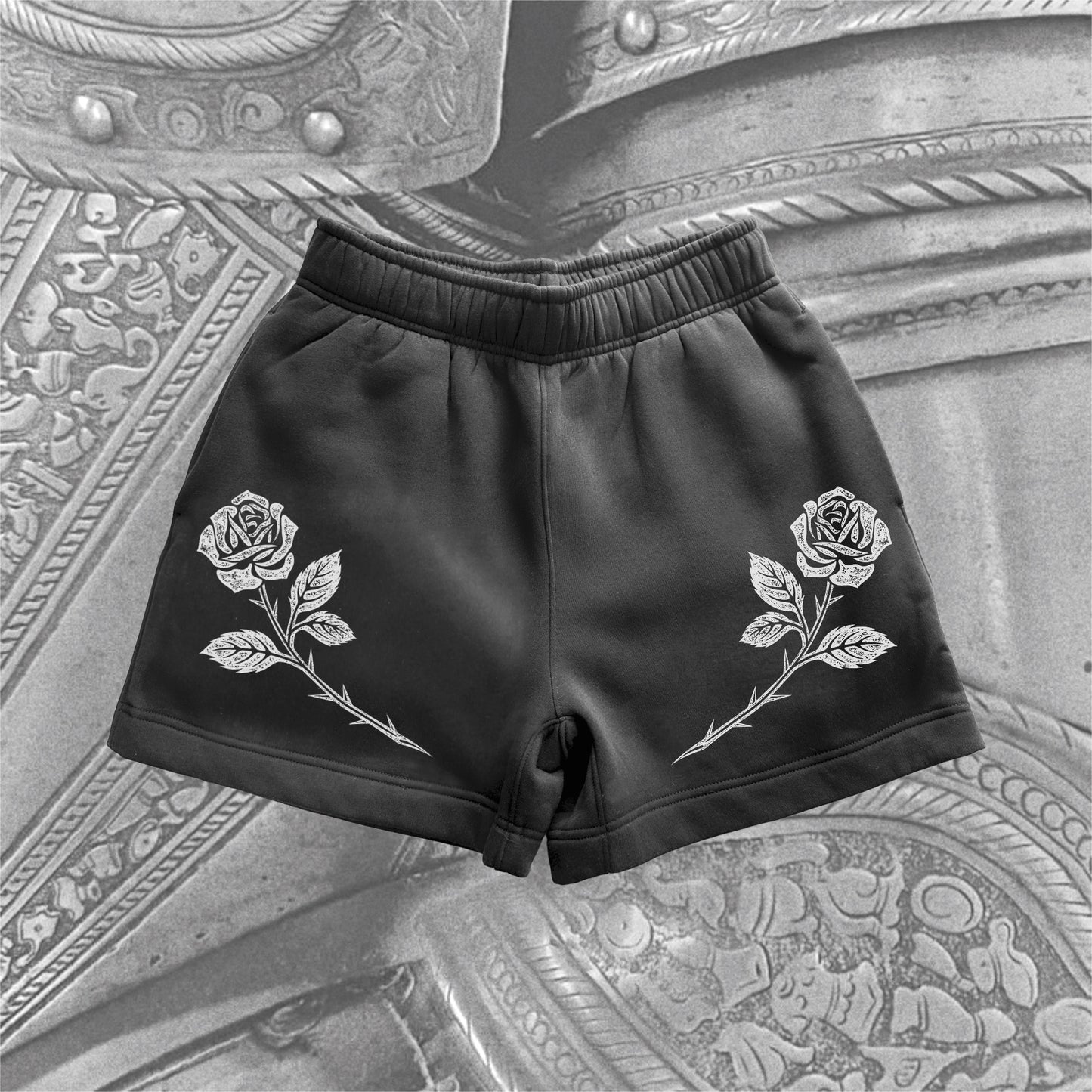 Rose Relaxed Faded Track Shorts