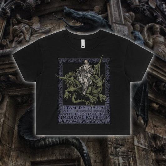 I Tamed a Dragon Crop Tee