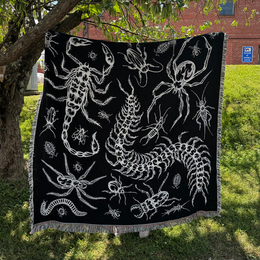 Creepy Crawlies Woven Blanket *Preorder