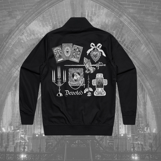 Black Devoted Bomber Jacket