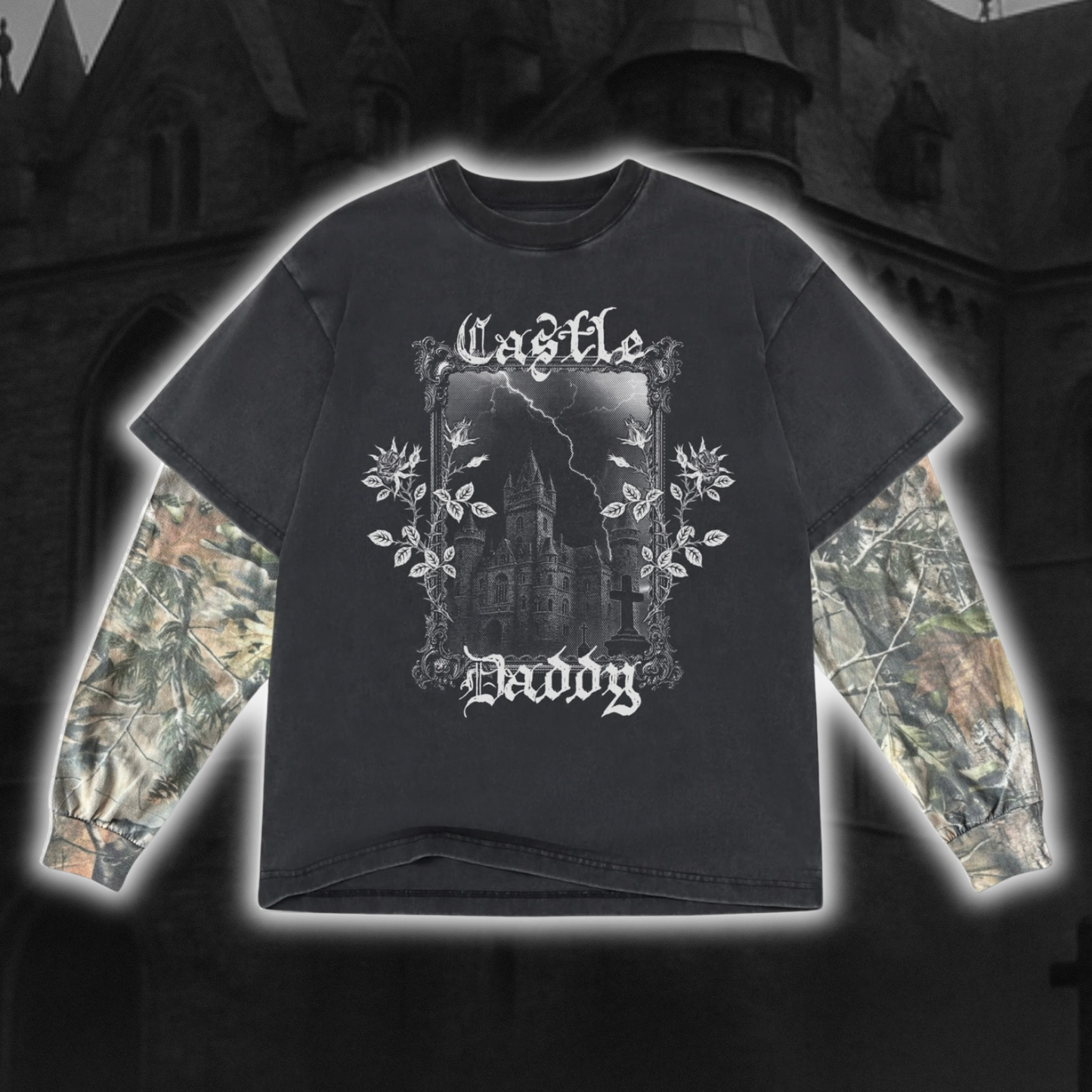 Castle Daddy Layered Oversized Long Sleeve