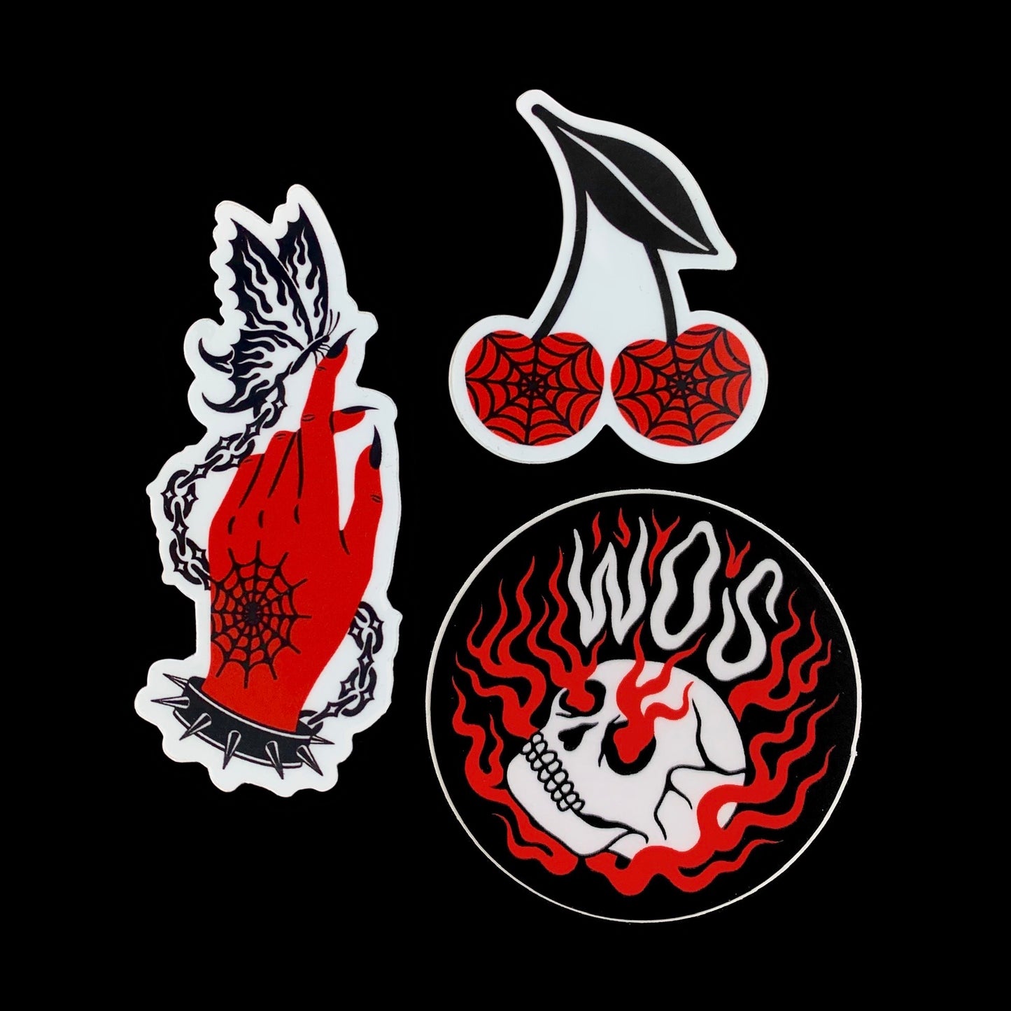 Cherry Demon Stickers - While Odin Sleeps