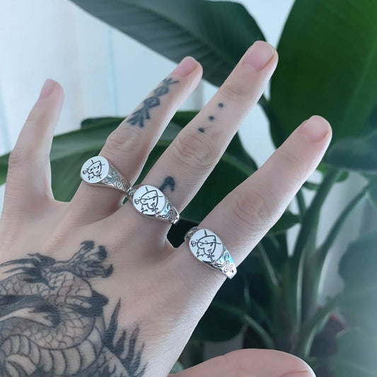 Sacred Heart Ring - Rings - While Odin Sleeps
