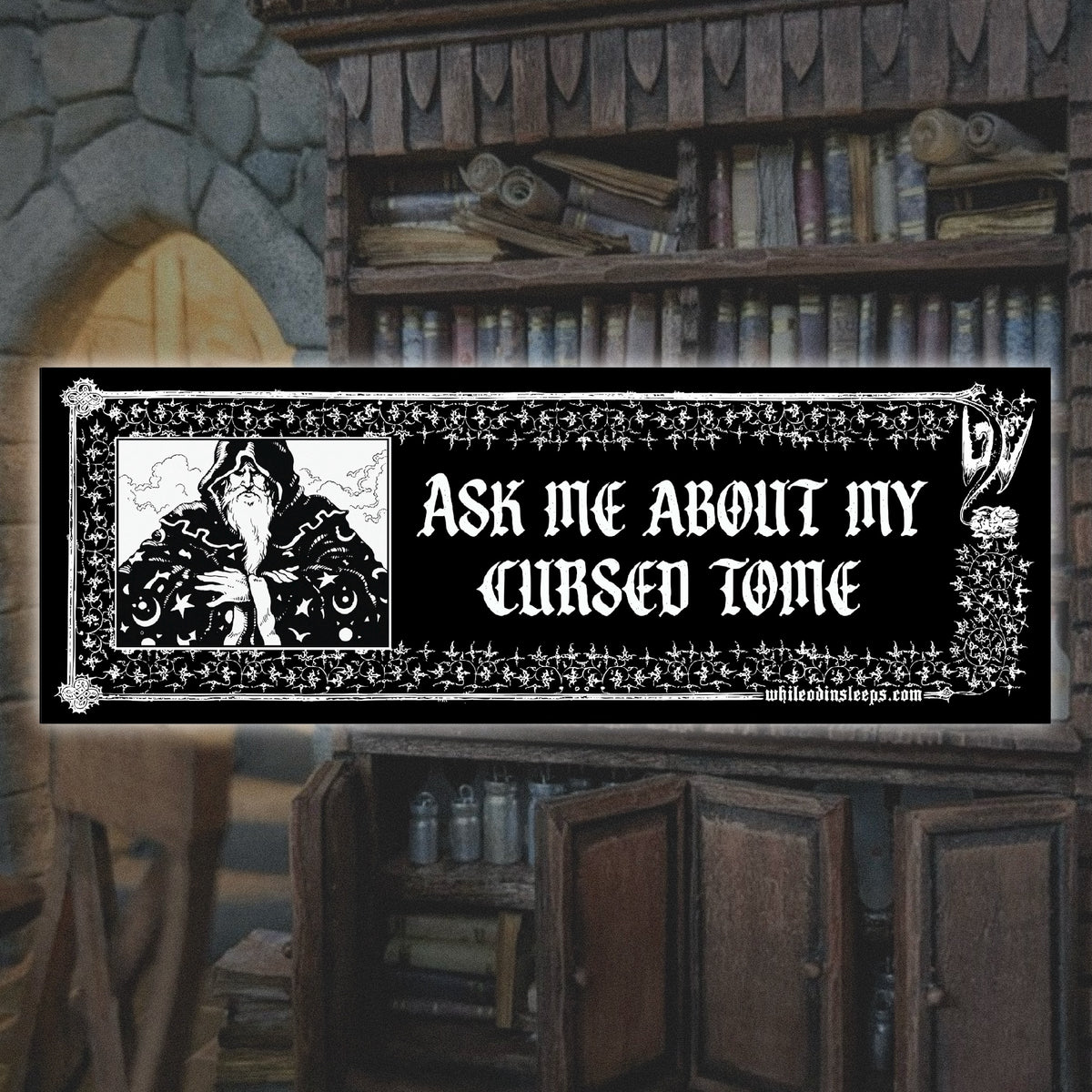 Cursed Tome Bumper Sticker