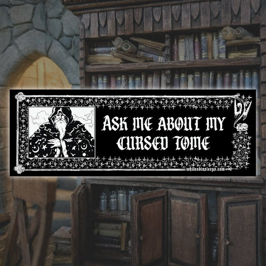 Cursed Tome Bumper Sticker