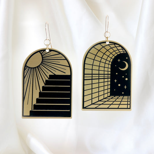 Portal Earrings - While Odin Sleeps