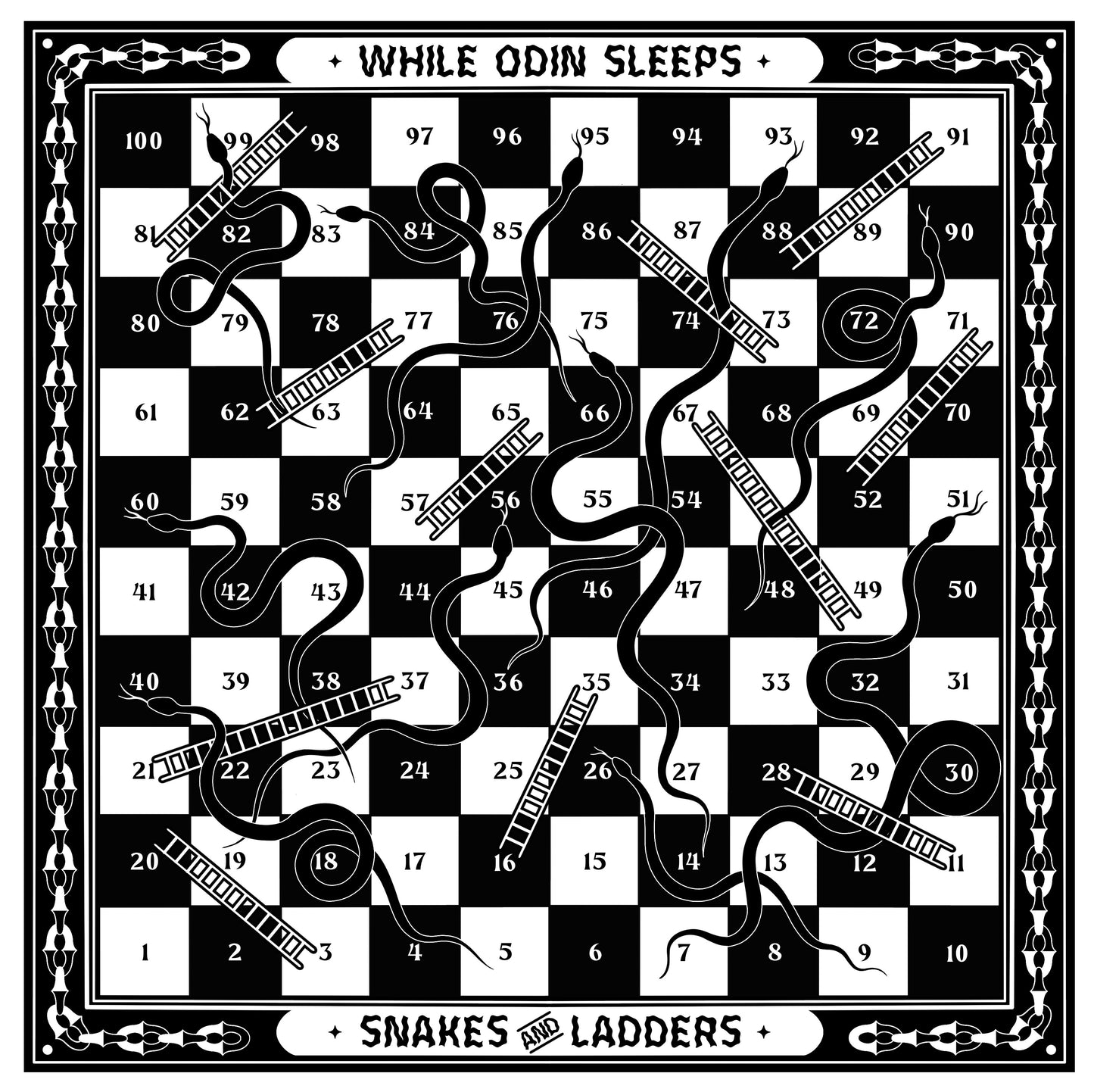 Snakes & Ladders Bandana - While Odin Sleeps