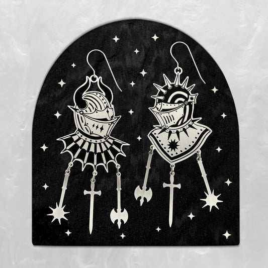 To The Death - Earrings (2D) - While Odin Sleeps