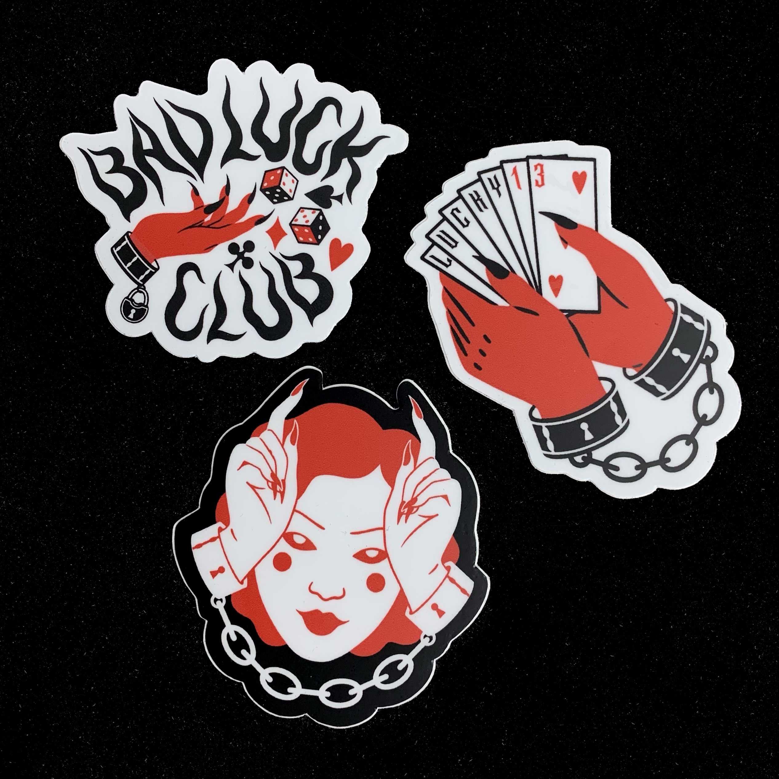 (Un)Lucky Devil Sticker Pack – While Odin Sleeps